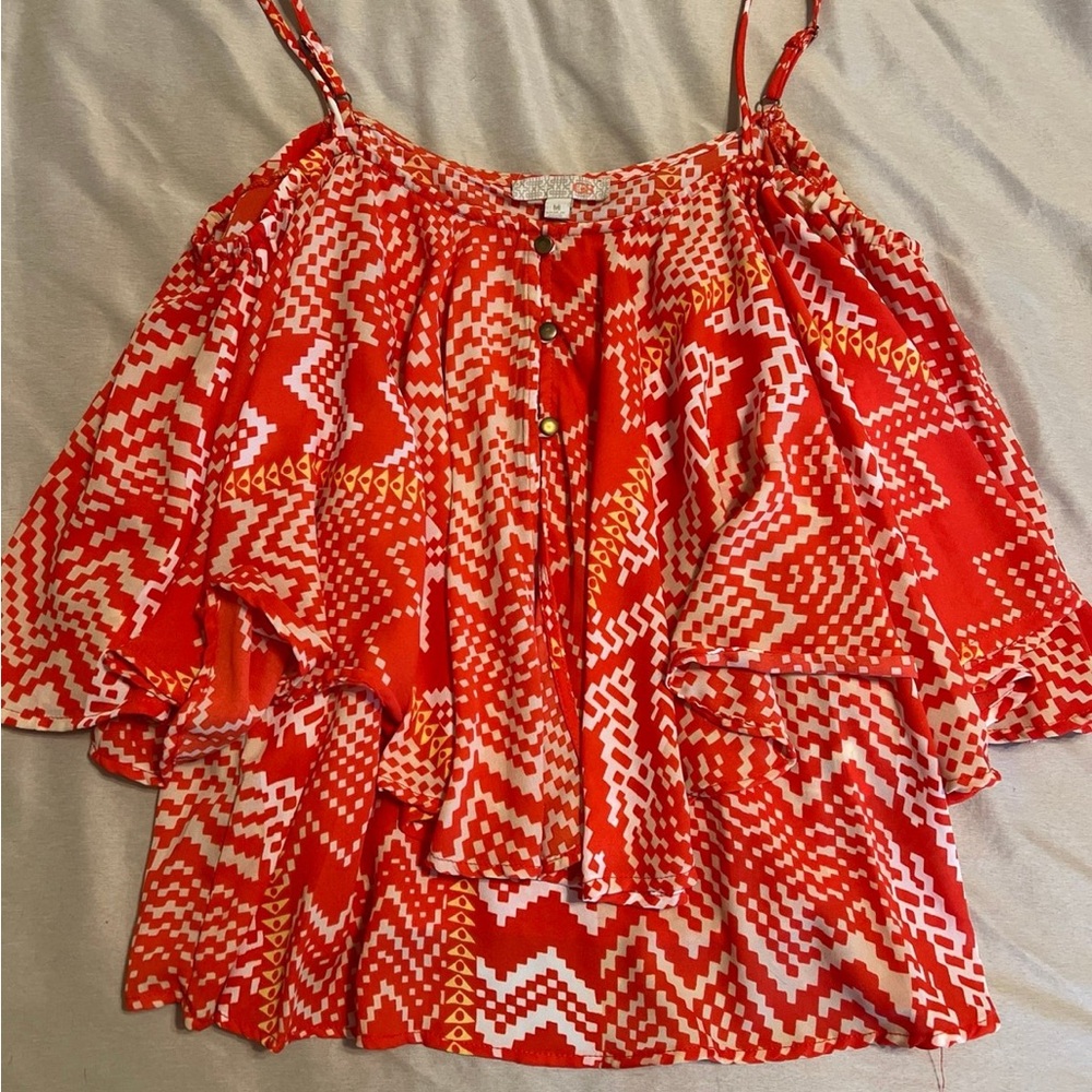 GB Off Shoulder Flowly Blouse